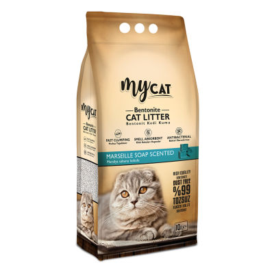 Mycat 10 lt Bentonit Karışık Palet 120 adet (12 adet hediyeli) - Görsel 2