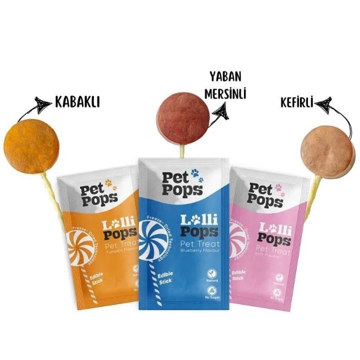 Pet Pops Kedi Lolipop bal kabaklı 10'lu - Görsel 2